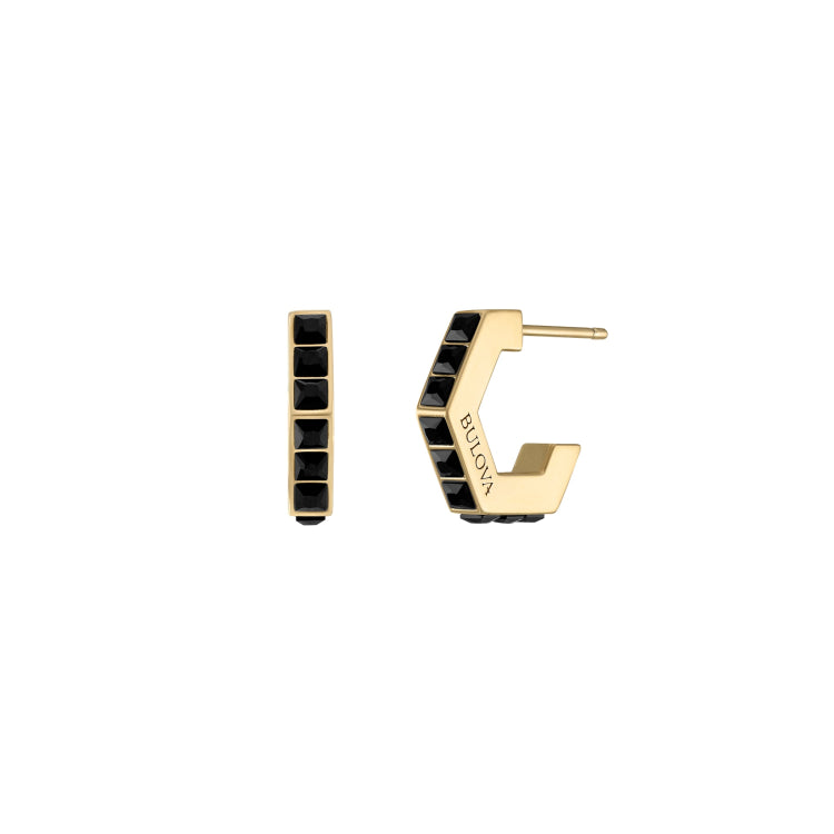 Bulova Stainless Steel Luxury Jewelry Mens EARRING