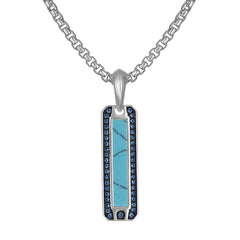 Bulova Sterling Silver 925 Performance Jewelry Mens Pendant