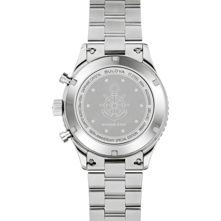 Bulova Stainless Steel Heritage Mens Watch