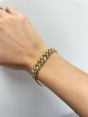 14k Yellow Gold S-Link 7 Inch Bracelet