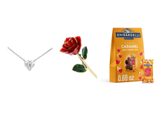 14k White Gold Solitaire Heart Shaped Lab Grown Diamond Necklace