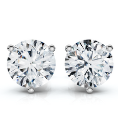 14k White Gold Lab Grown Diamond Studs (1.51 cttw)