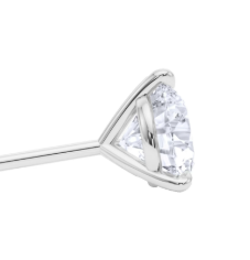 14k White Gold Martini Lab-Grown Diamond Studs