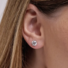 Platinum 6-Prong Lab Grown Diamond Studs