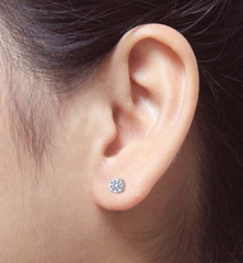 14k White Gold Lab-Grown Diamond Studs (0.50 cttw)