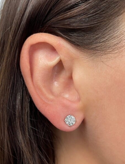 14k White Gold Lab Grown Diamond Studs (2.06 cttw)