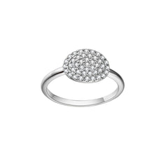 14k White Gold Diamond Love Bright Ring